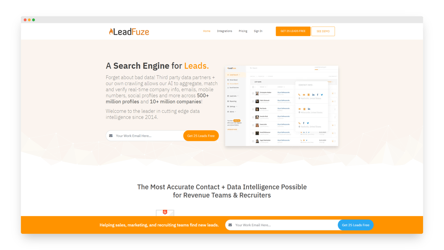 outils leads linkedin linkedin leadfuze
