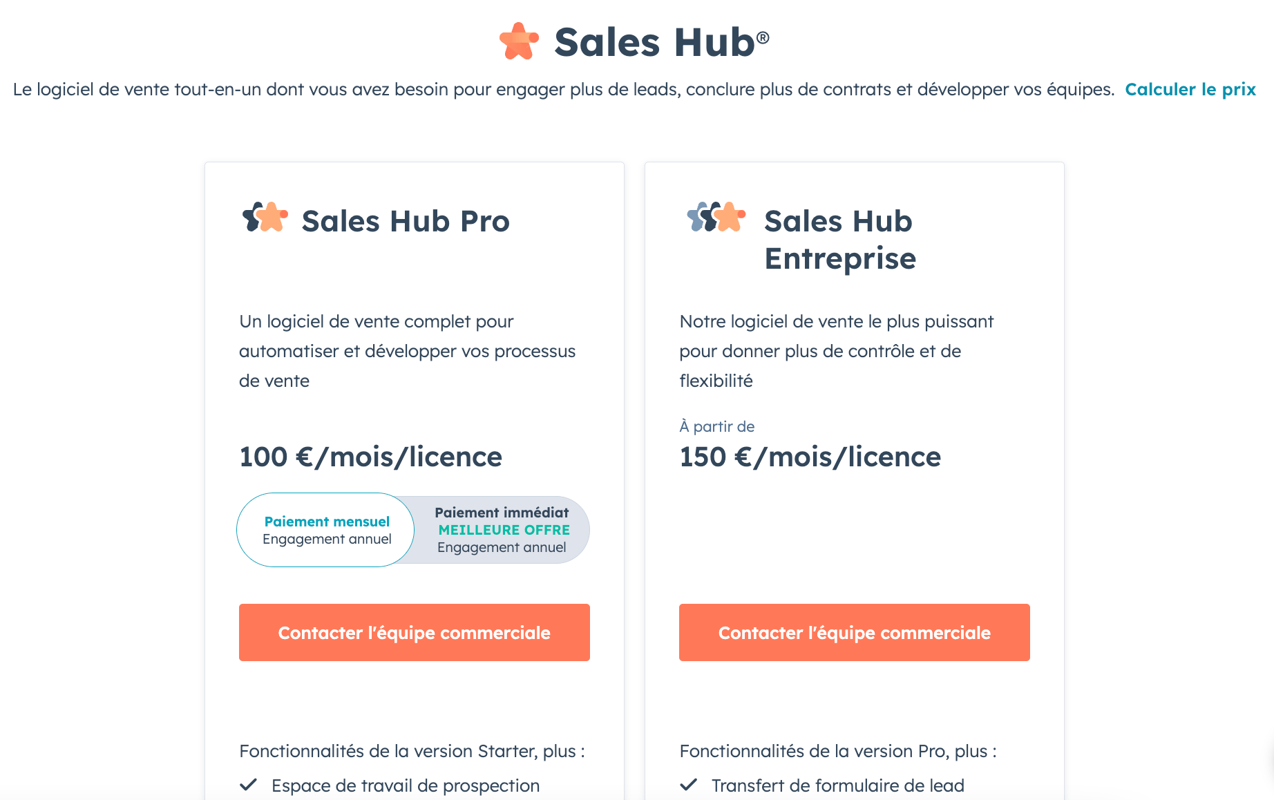 prix hubspot crm