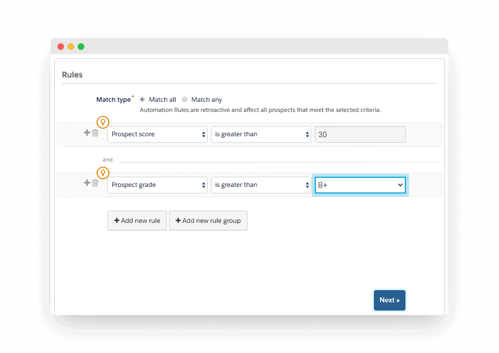 pardot lead scoring