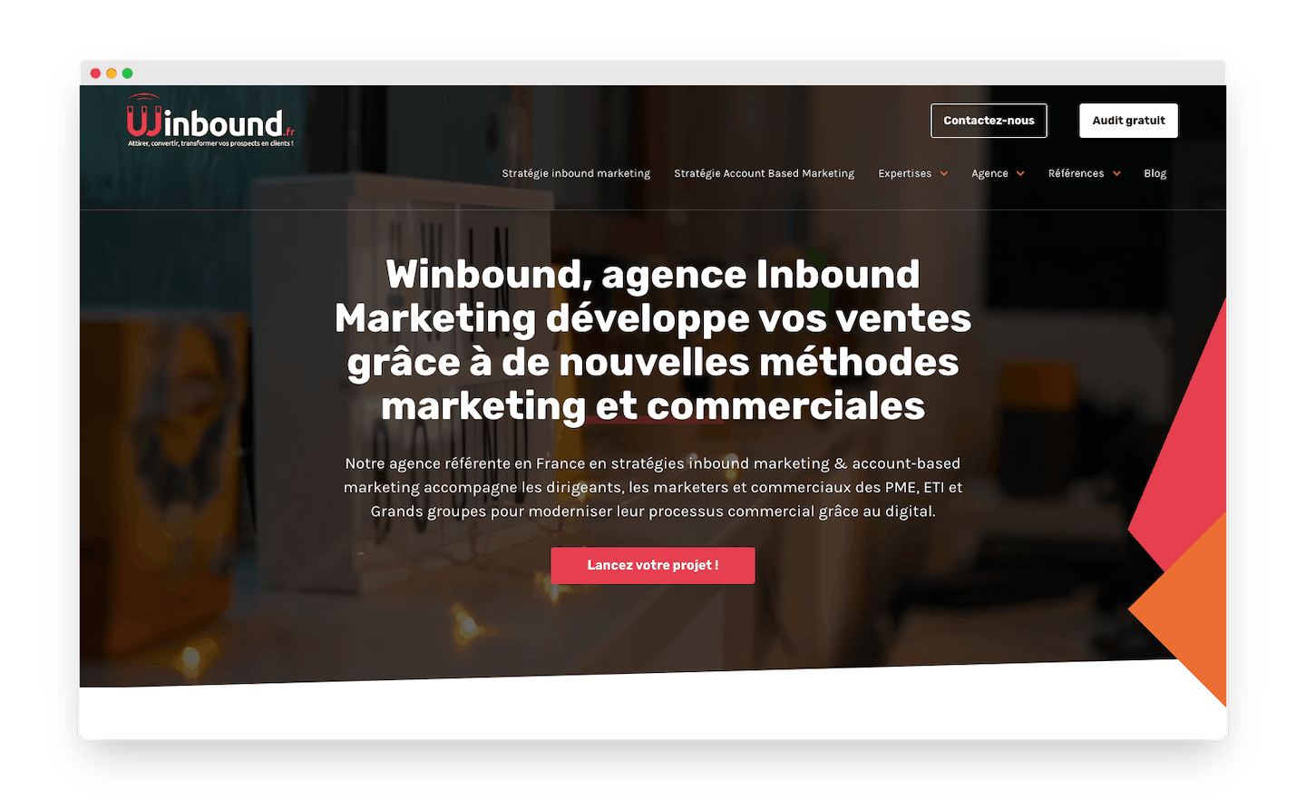 homepage de Winbound