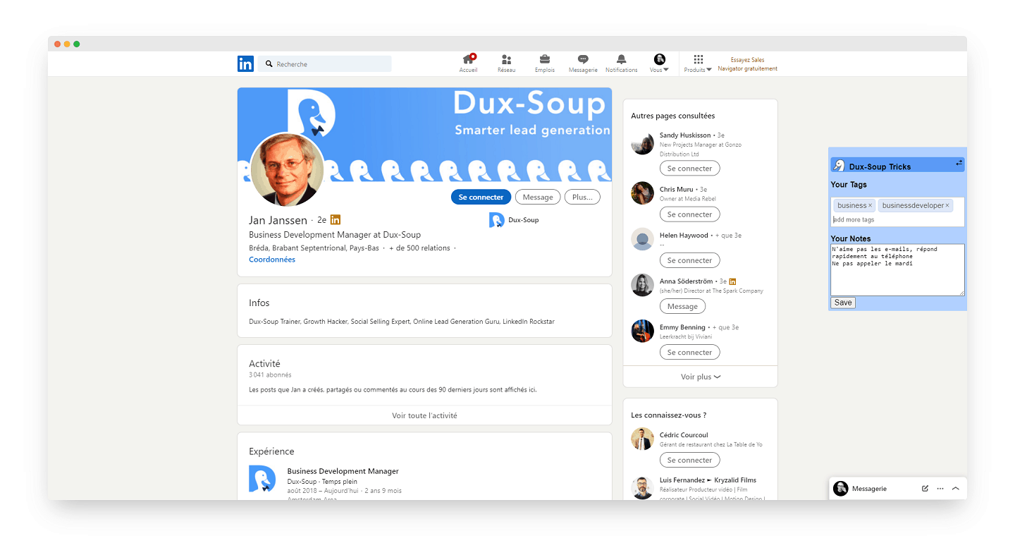 duxsoup-exemple