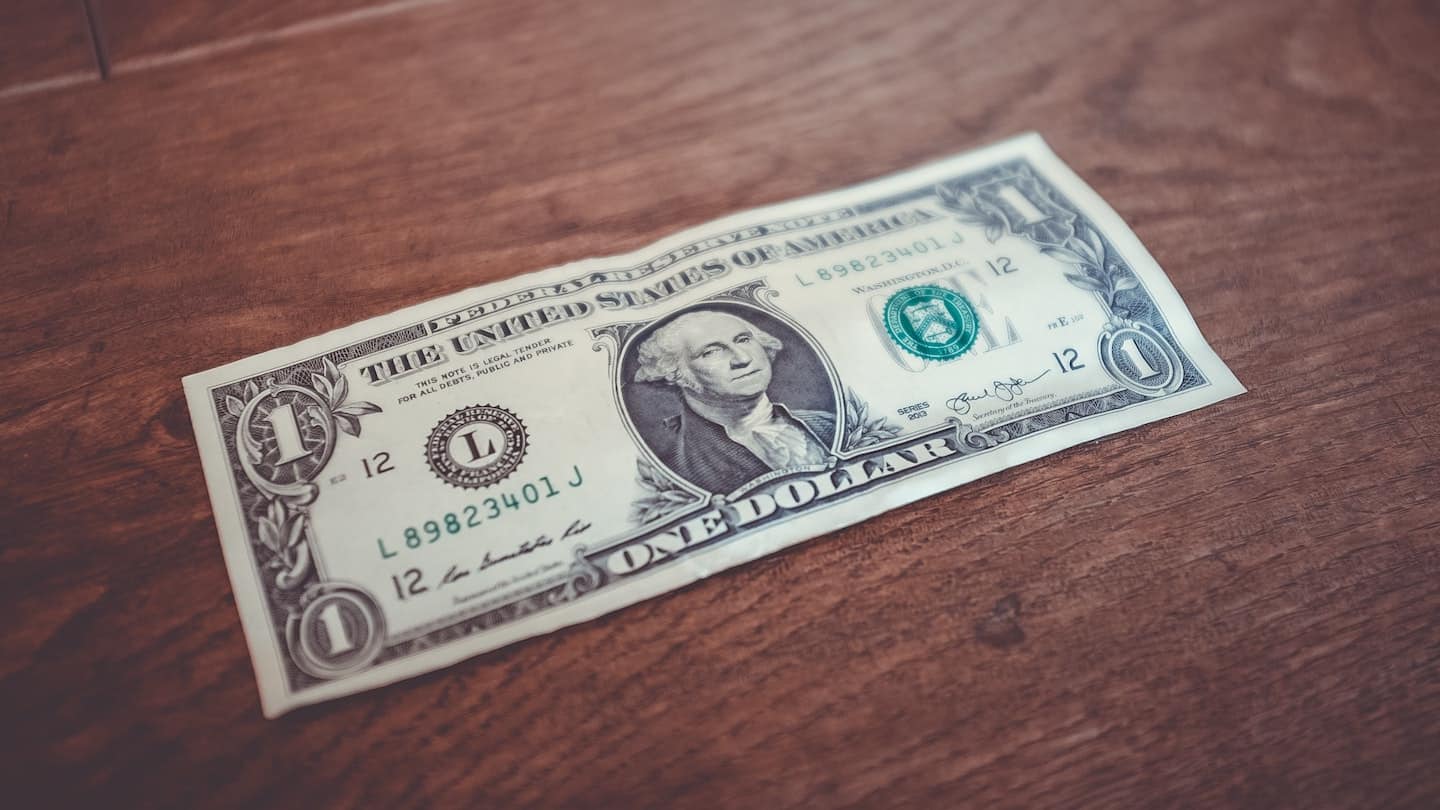 Photo d'un billet d'un dollar