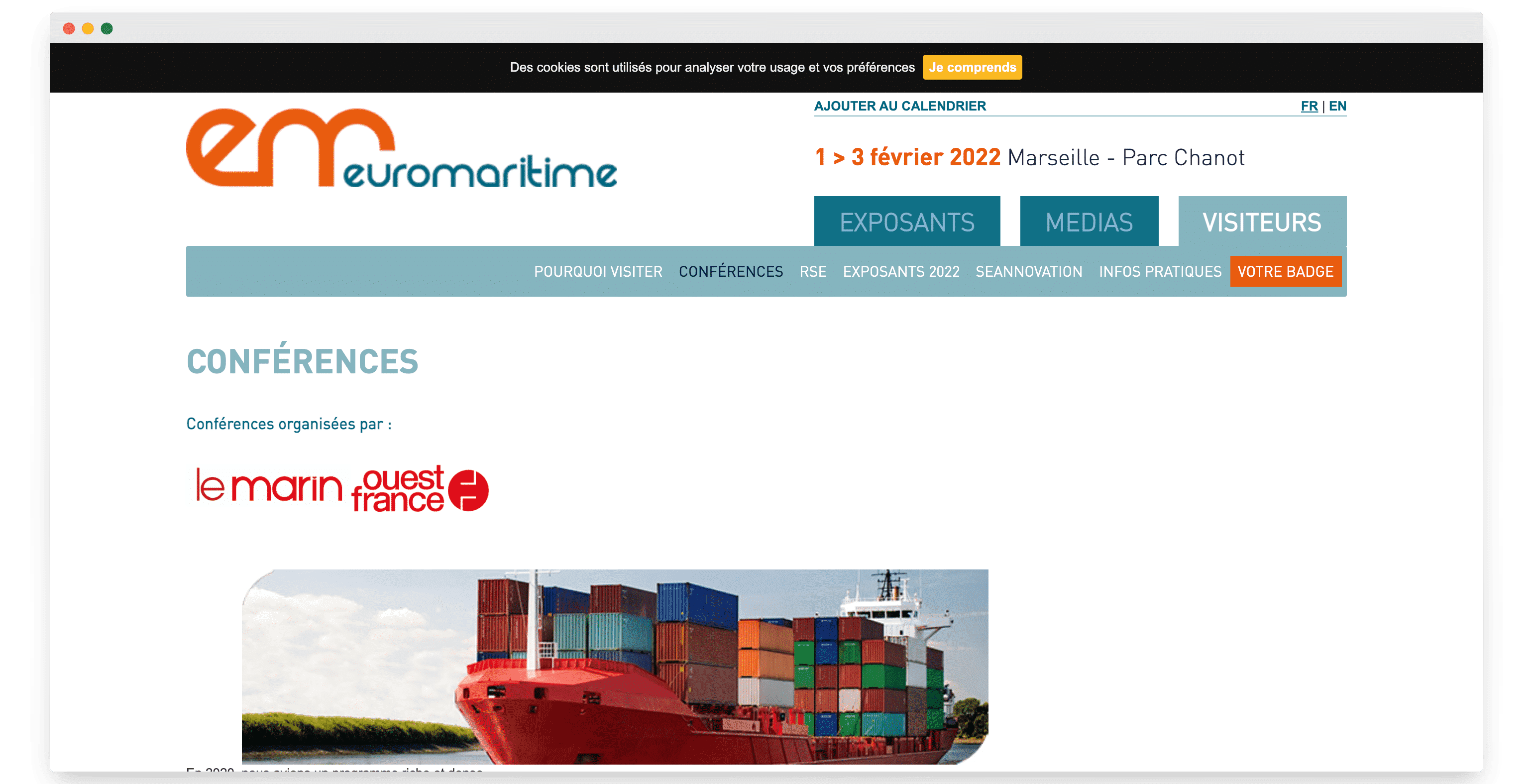 Page d'accueil Euromaritime