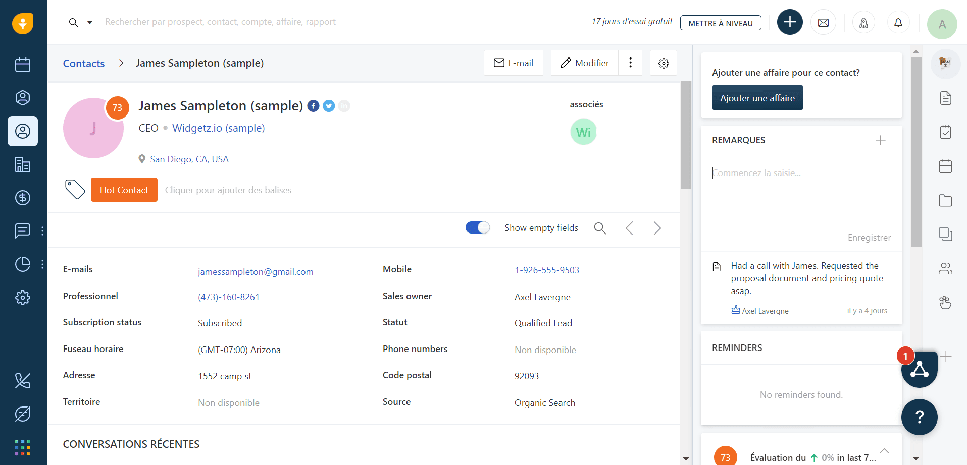 fiche prospect freshwork