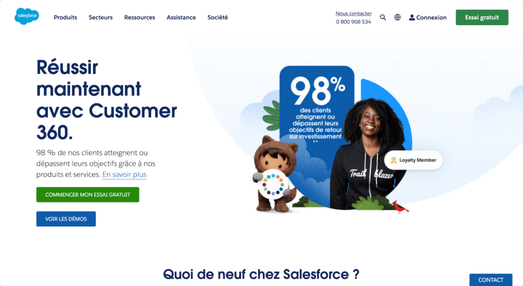 salesforce landpage