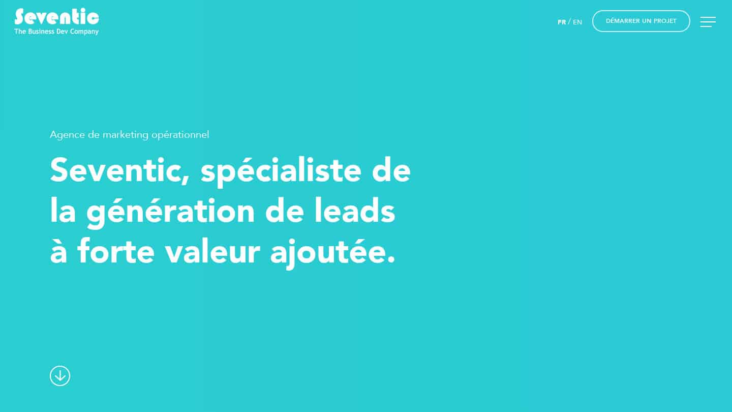 seventic landpage