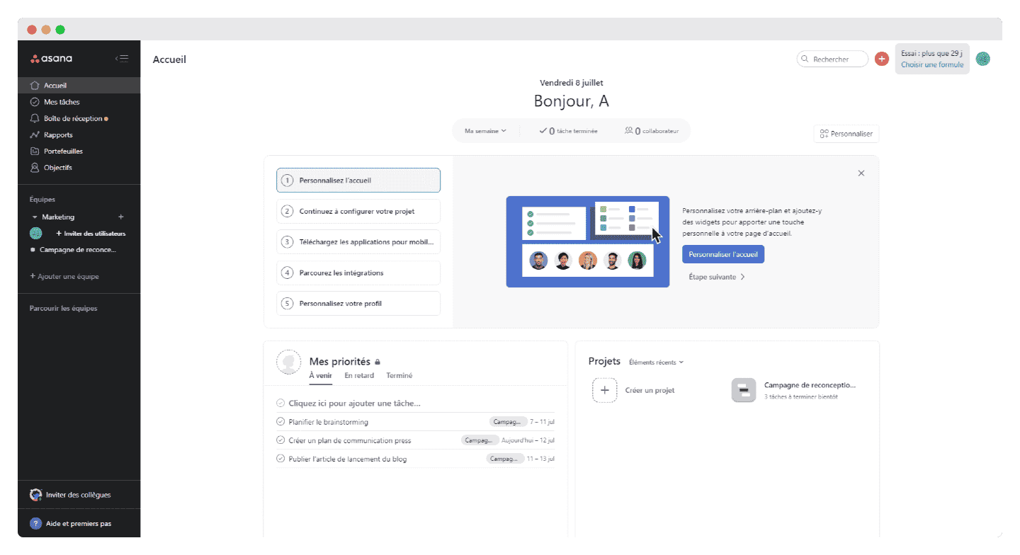 accueil asana