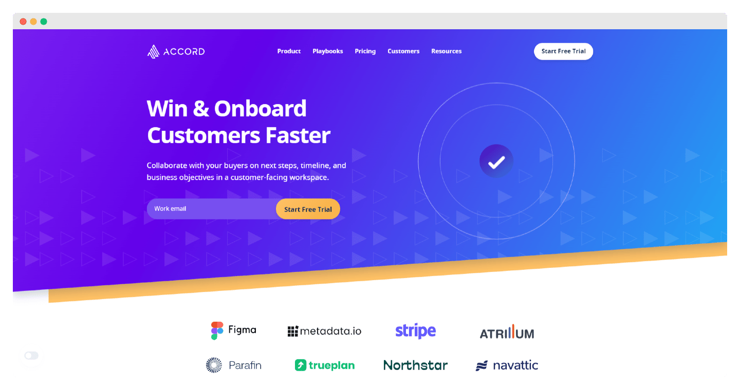 accord landing page