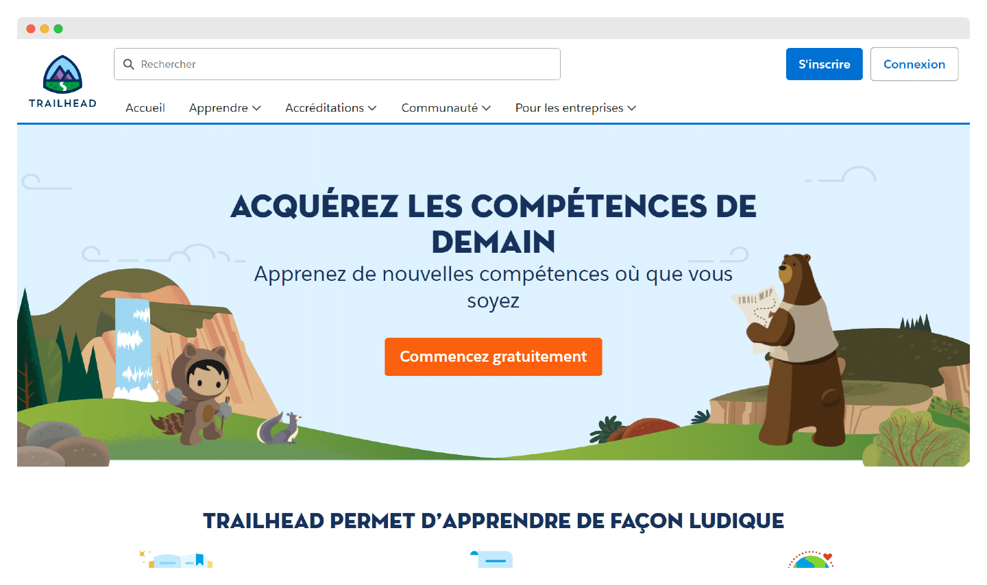 salesforce trailhead homepage