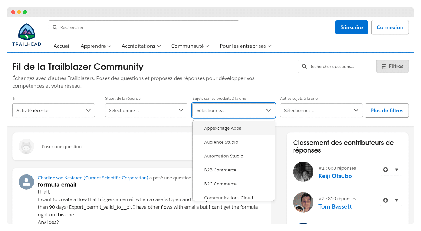 communauté trailhead salesforce