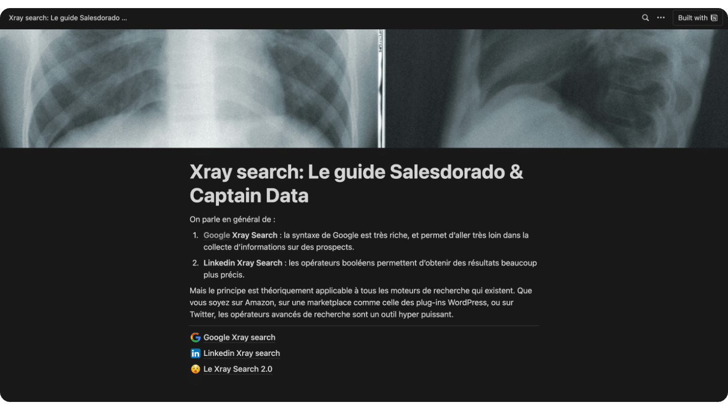 Guide et cheatsheet sur le Xray search (recherche avancée Linkedin & Google)