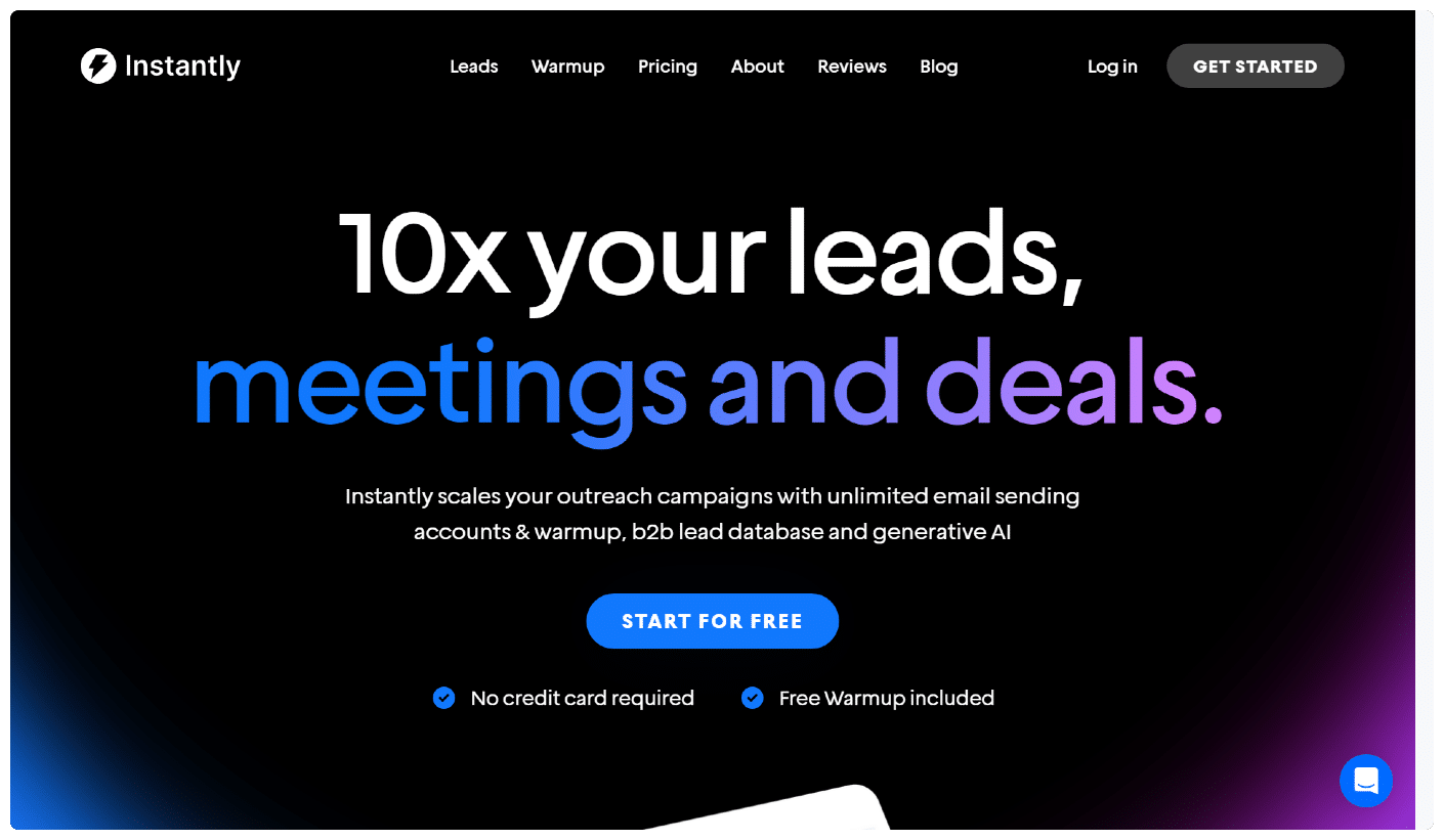 instant landing page