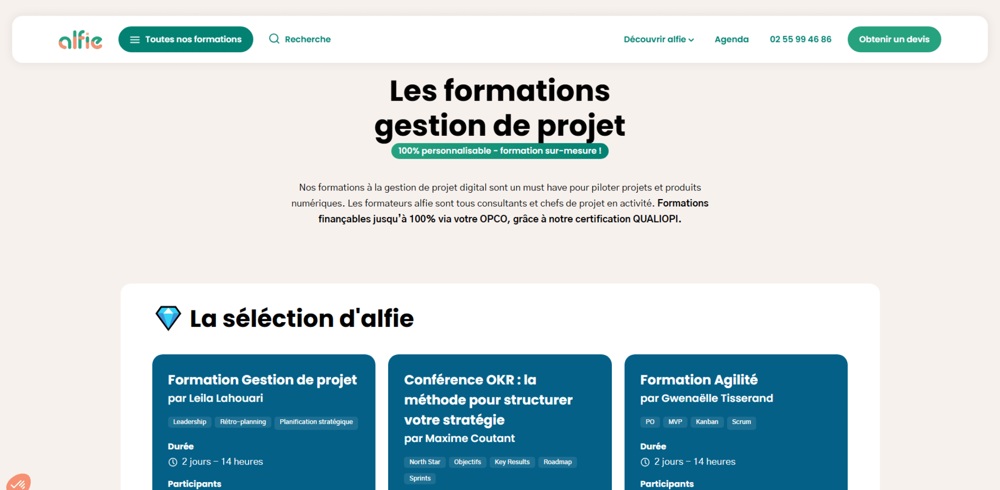 alfie formation gestion de projet