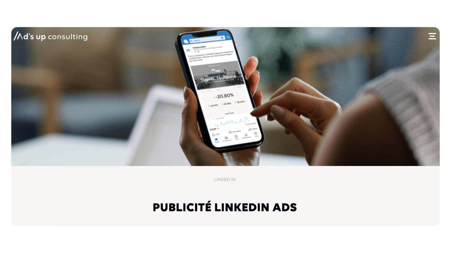 agence linkedin ads up