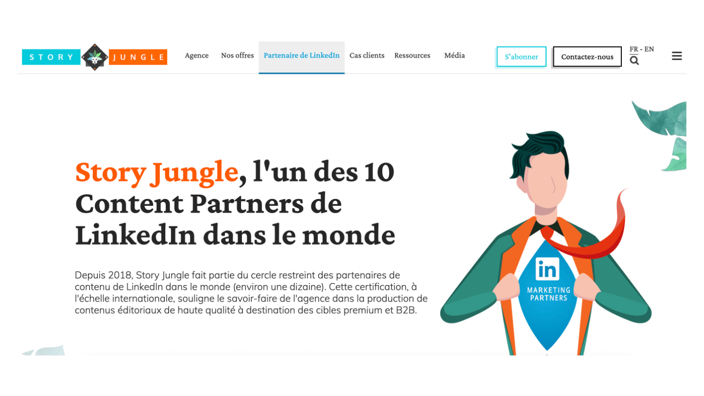 agence linkedin story jungle