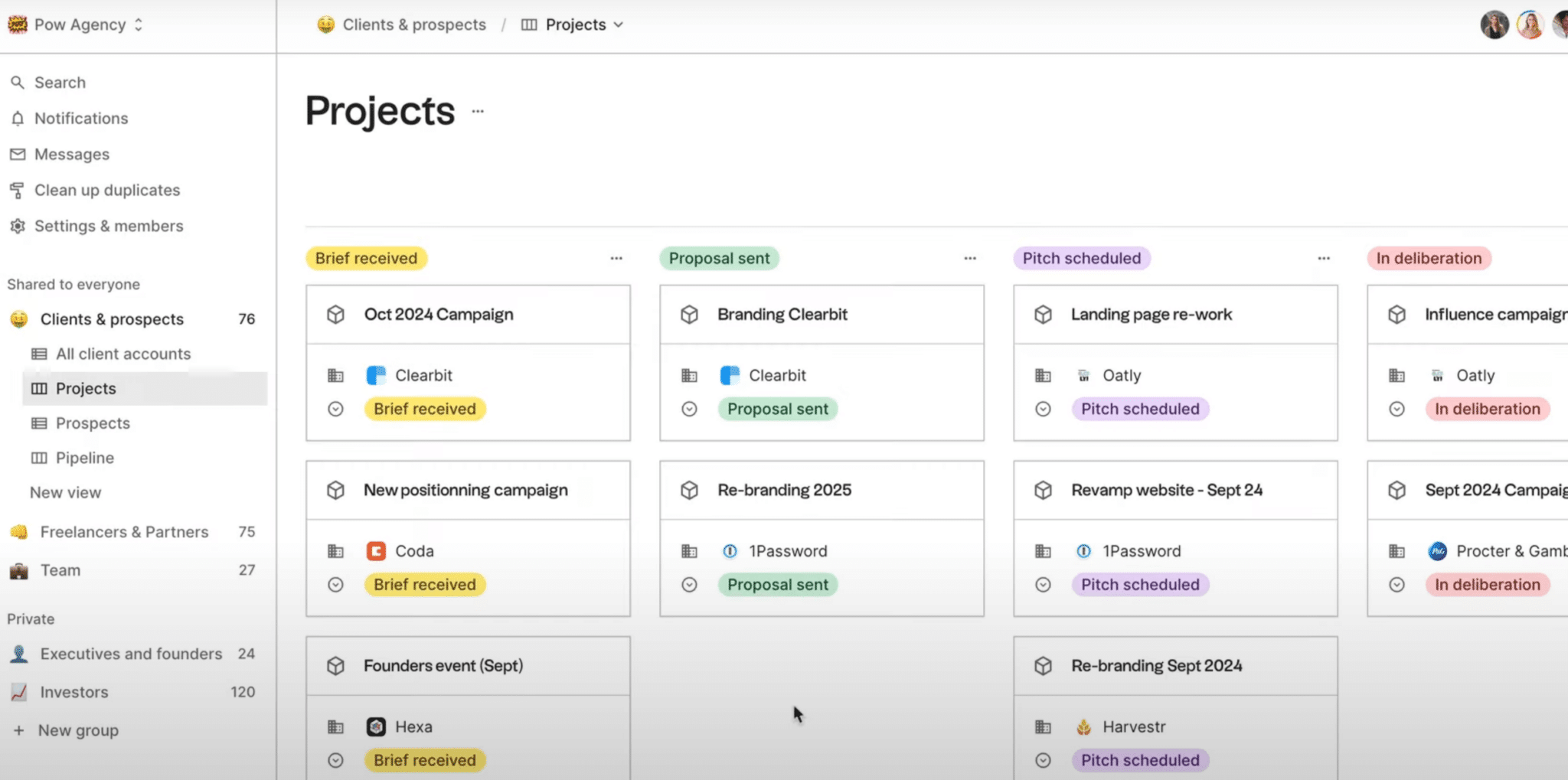 folk crm pipeline