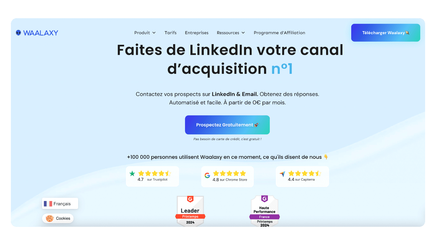 outils linkedin waalaxy