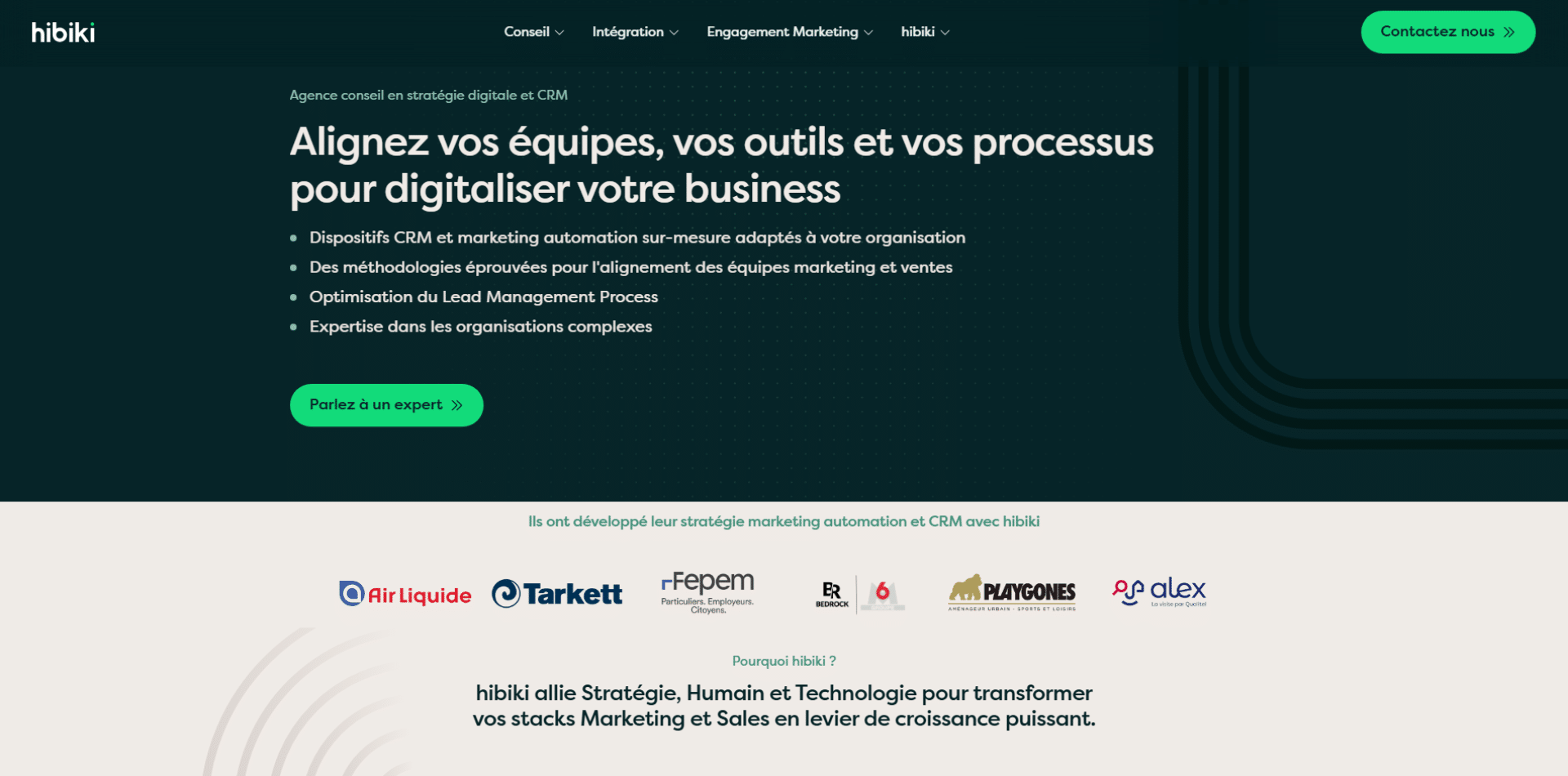 Hibiki intégrateur Hubspot