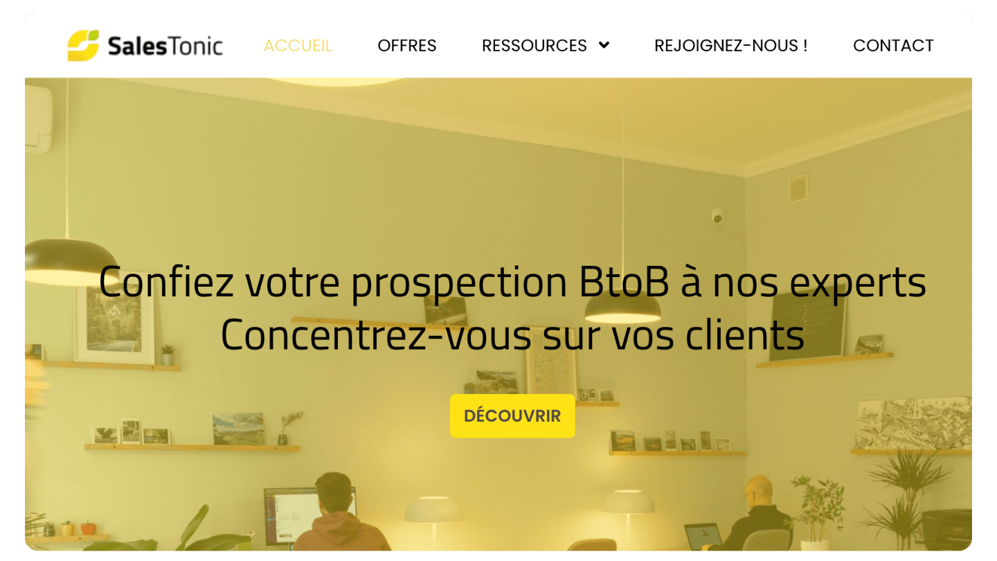 meilleure agence prospection B2B salestonic