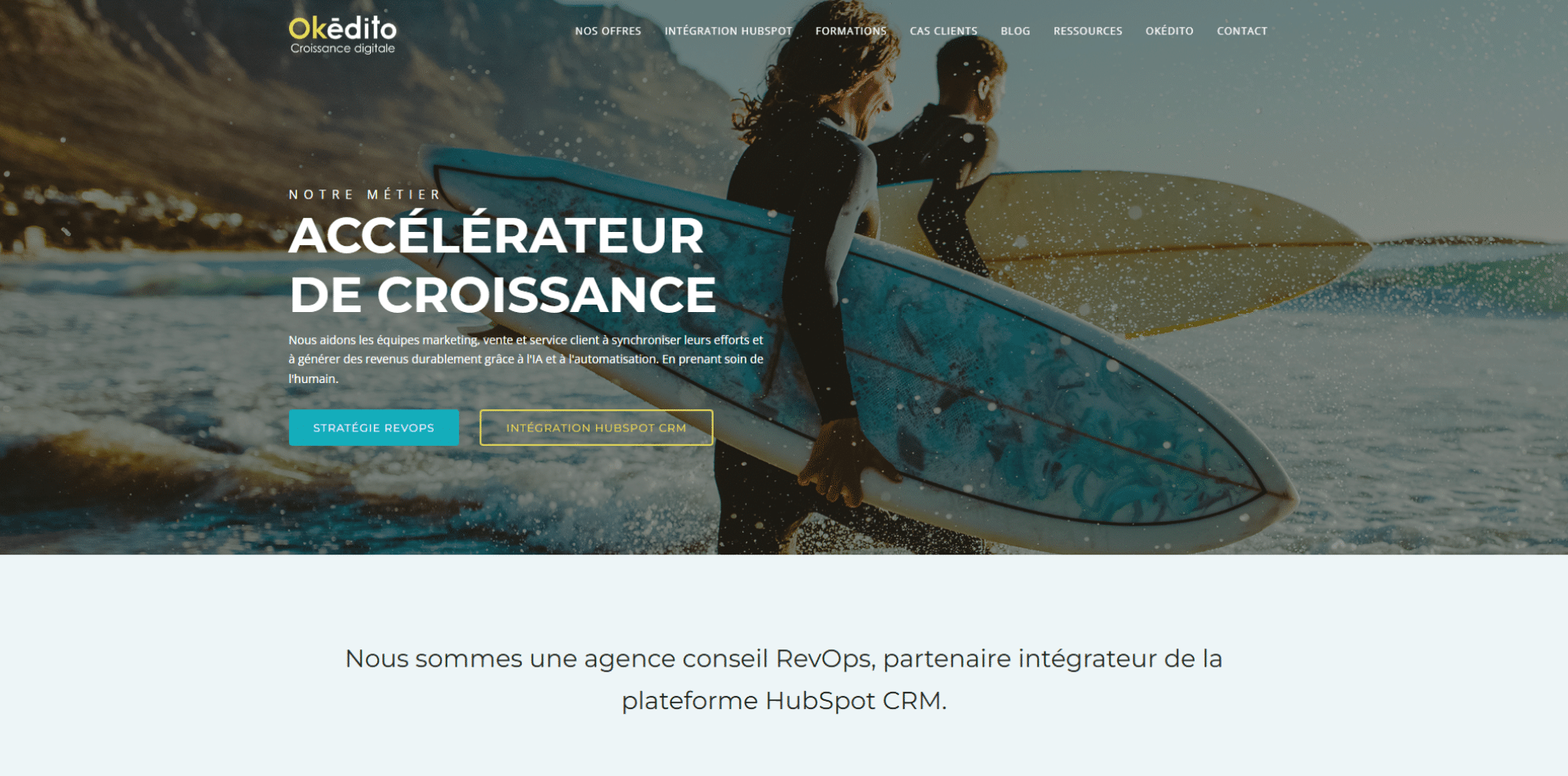 Okédito intégrateur Hubspot