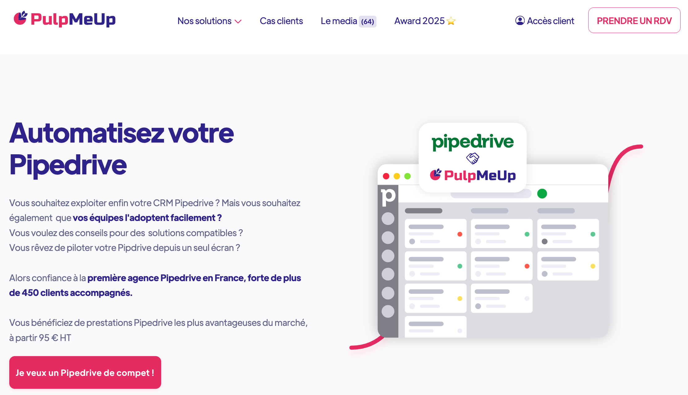 integrateur pipedrive pulpmeup