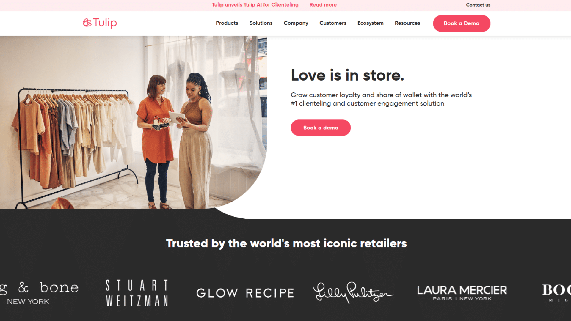 Tulip logiciel de clienteling