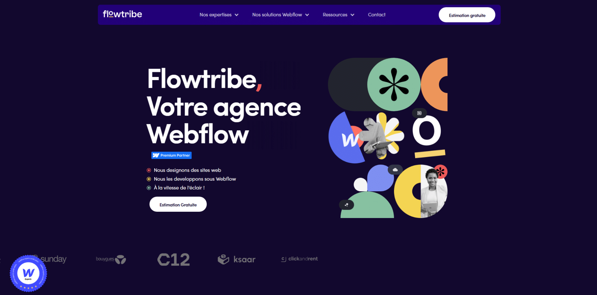 Flowtribe agence Webflow