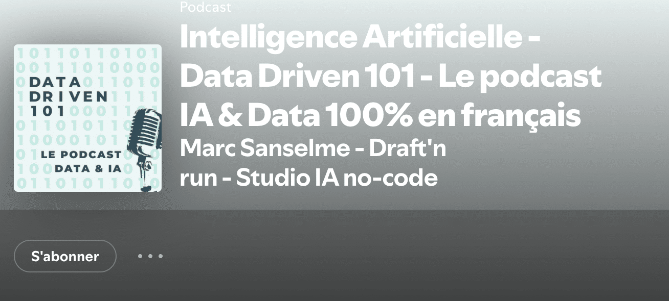 meilleurs podcasts ia data driven 101