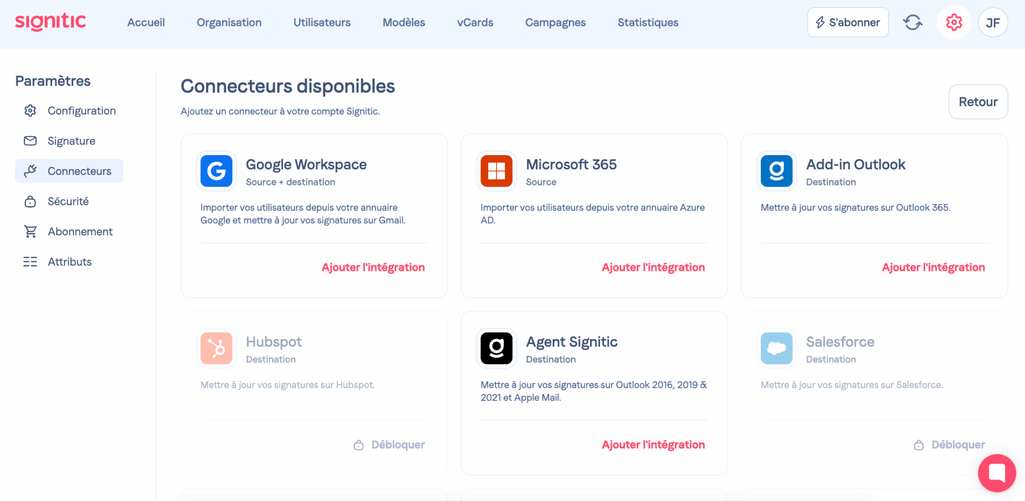 notice signitic connectors