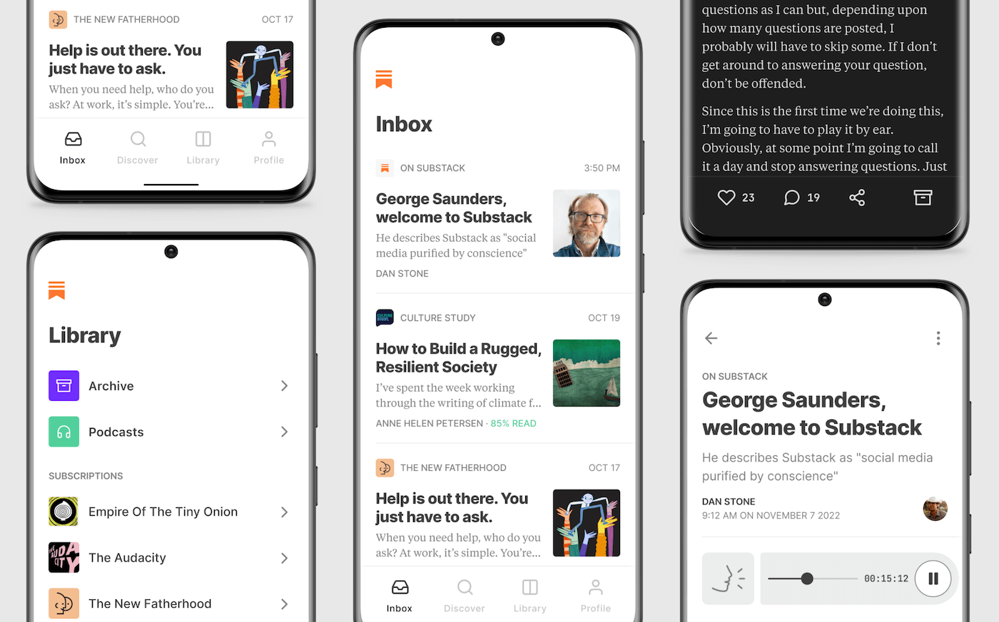 substack application mobile