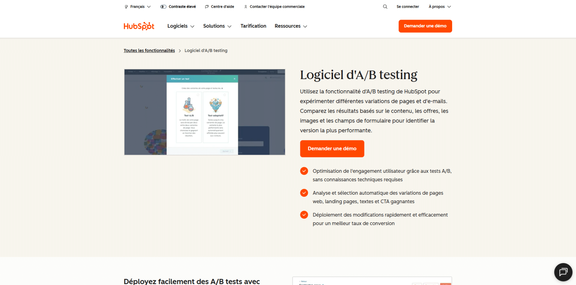 Hubspot A/B Testing