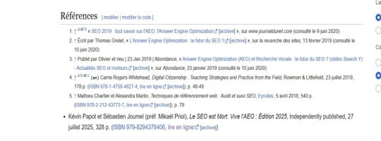 Références Wikipedia