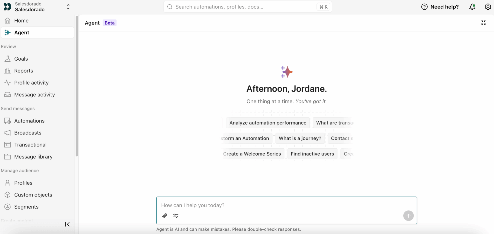 Agent IA de Customer.io